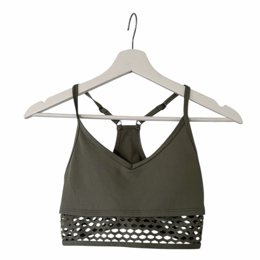 PINK Victoria’s Secret Ultimate Lightly Lined Green Bralette with Laser Cut Hem